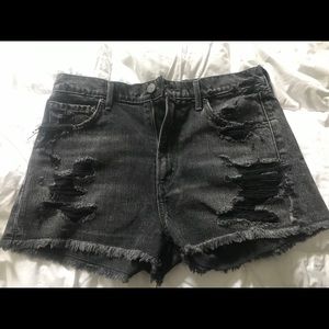 Agolde denim shorts 30 jaden high rise